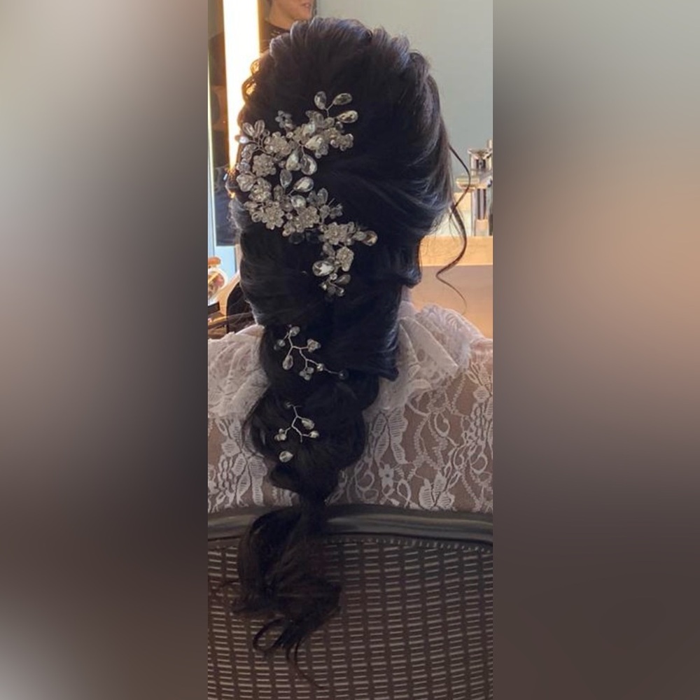 Elegant Silver Hair Accessory Wedding